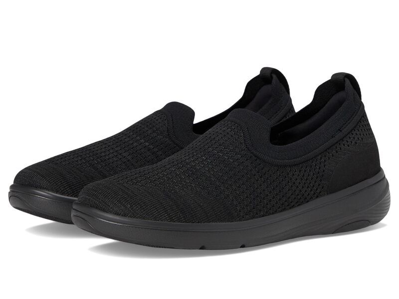 フィットフロップ レディース シューズ スニーカー ニット FitFlop SuperQ Knit SlipOns All Black ブラック