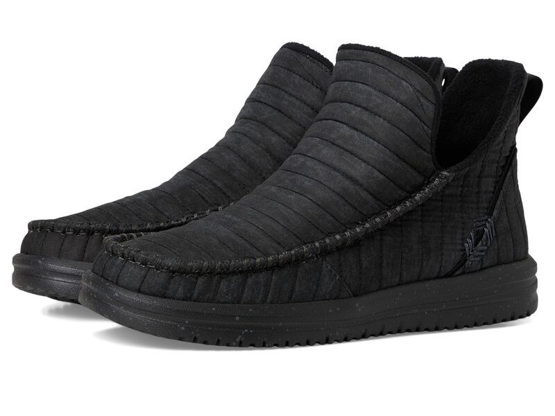 ヘイデュード レディース シューズ スニーカー キルティング Hey Dude Camden Quilted BlackBlack ブラック