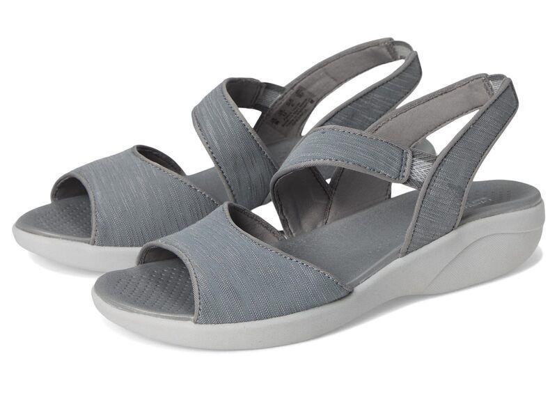 ライフストライド レディース シューズ サンダル LifeStride Cheerful Strappies Graphite Waxy Fabric グラファイト