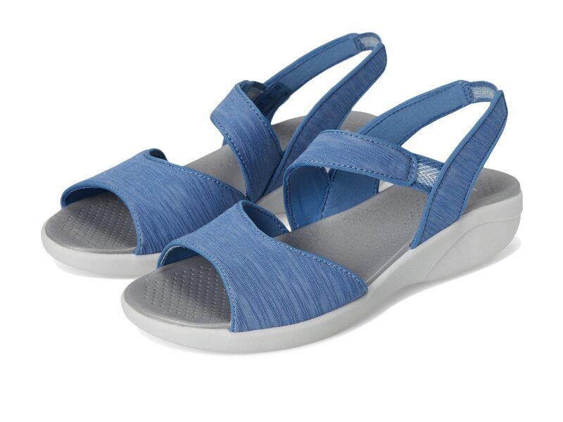 ライフストライド レディース シューズ サンダル LifeStride Cheerful Strappies Elemental Blue Waxy Fabric ブルー