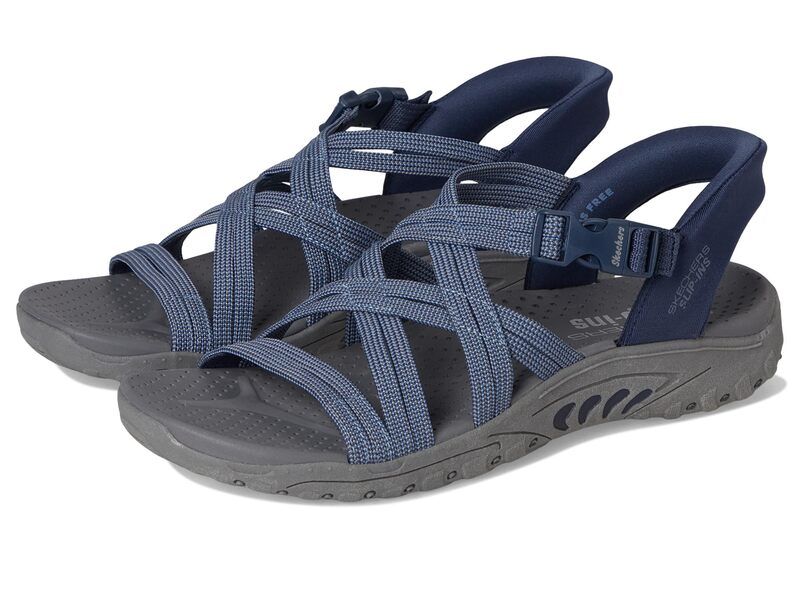 スケッチャーズ レディース シューズ サンダル SKECHERS Reggae Morning Light NavyBlue ネイビー
