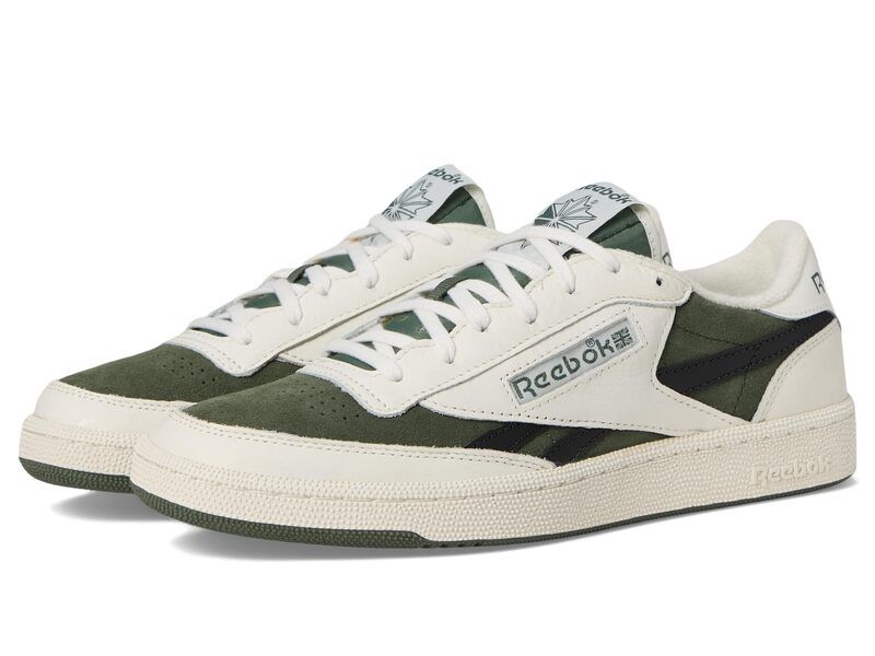 リーボック メンズ シューズ スニーカー ヴィンテージ Reebok Lifestyle Club C Revenge Vintage II ChalkBreakaway GreenWashed Black チョーク