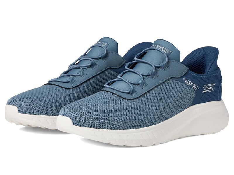 スケッチャーズ メンズ シューズ スニーカー BOBS from SKECHERS Hands Free SlipIns Squad Chaos Tough Wallk Slate スレート