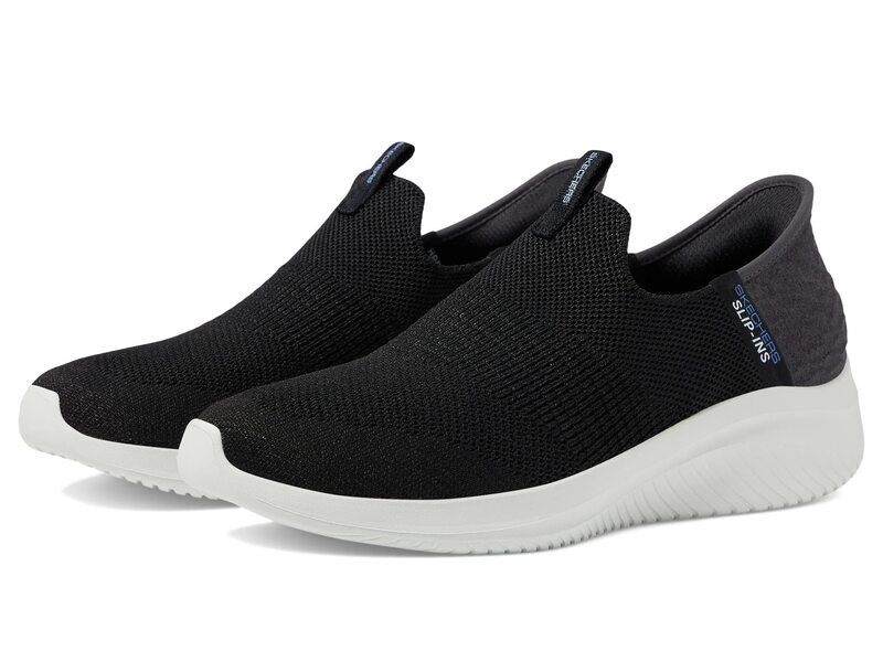 スケッチャーズ レディース シューズ スニーカー SKECHERS Ultra Flex 30 Smooth Step Hands Free SlipIns Black ブラック