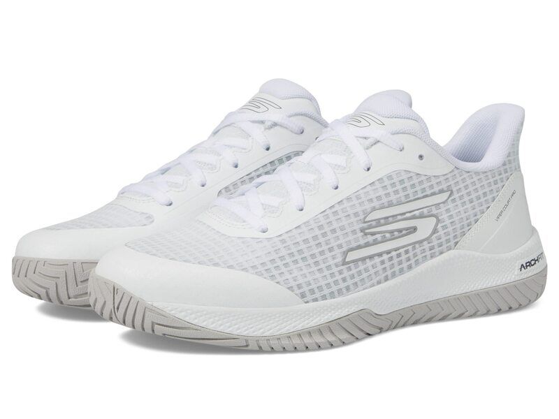 スケッチャーズ レディース シューズ スニーカー SKECHERS Go Train Arch Fit Viper Court Pro Pickleball White ホワイト
