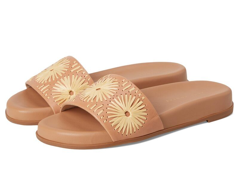 ジャックロジャース レディース シューズ サンダル Jack Rogers Somerset Slide NappaRaffia Cafe Au LaitNatural
