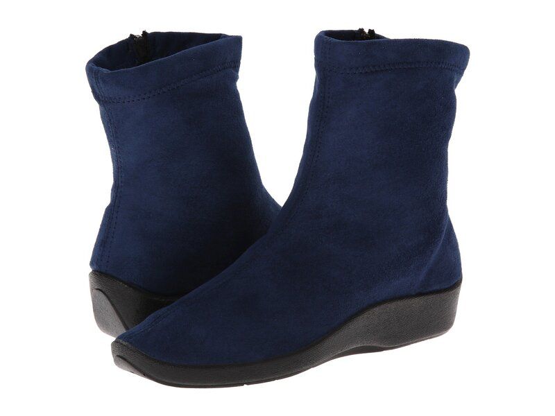 アルコペディコ レディース シューズ ブーツ・レインブーツ Arcopedico L8 Navy Suede ネイビー