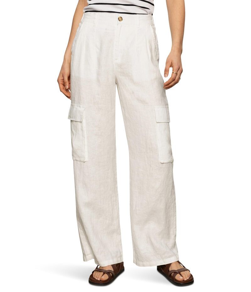 サンクチュアリー レディース ボトムス カジュアルパンツ ストレート Sanctuary Hopper Straight Leg Cargo Bleached White ホワイト