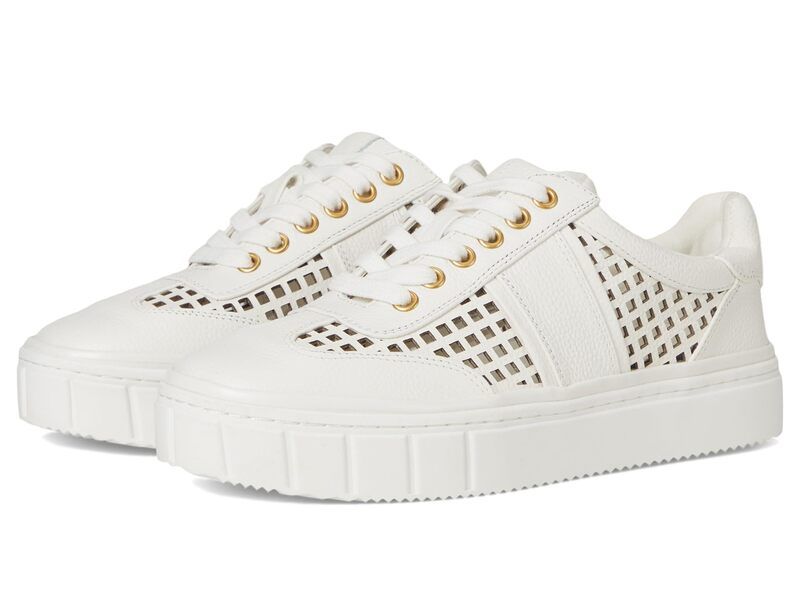ヴィンスカムート レディース シューズ スニーカー カットアウト プラットフォーム Vince Camuto Raiden Cutout Platform Sneakers Bianco