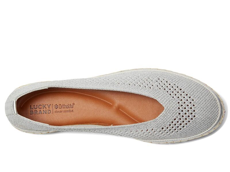 ラッキーブランド レディース シューズ サンダル ニット Lucky Brand Orena Knit Espadrille Sandals Silver シルバー