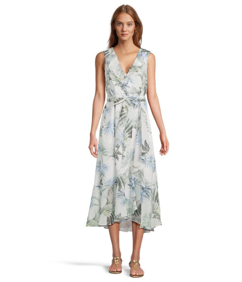 トッミーバハマ レディース トップス ワンピース マキシワンピース マキシ Tommy Bahama Palisade Palms Short Sleeve Maxi Dress White ホワイト