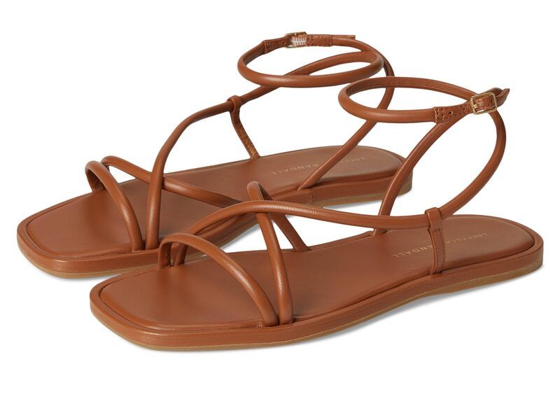 ロフラー ランダル レディース シューズ サンダル アンクル Loeffler Randall Noor Strappy Ankle Wrap Flat Sandals Timber