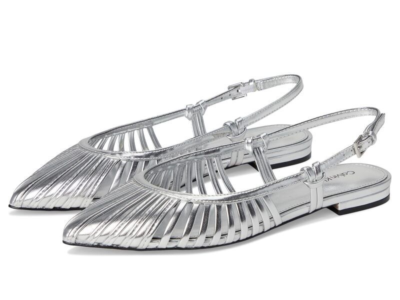 カルバンクライン レディース シューズ サンダル Calvin Klein Jillie Silver シルバー