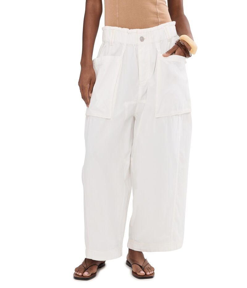 フリーピープル レディース ボトムス カジュアルパンツ Free People Costa Straight Harem Whisper White ホワイト