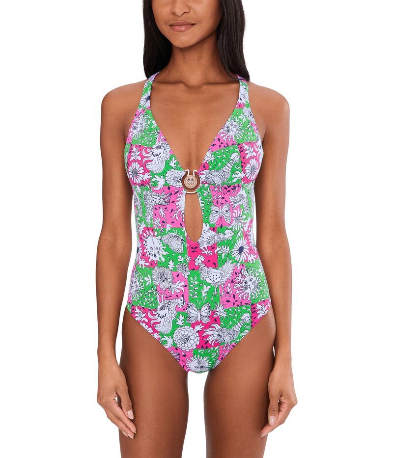 リリーピュリッツァー レディース 水着 上下セット Lilly Pulitzer Ester OnePiece Cherry Blossom