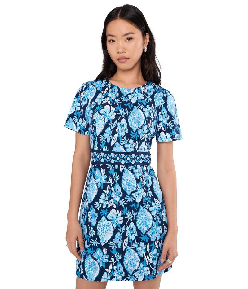 リリーピュリッツァー レディース トップス ワンピース Lilly Pulitzer Brynne Stretch Shift Low Tide Navy S ネイビー