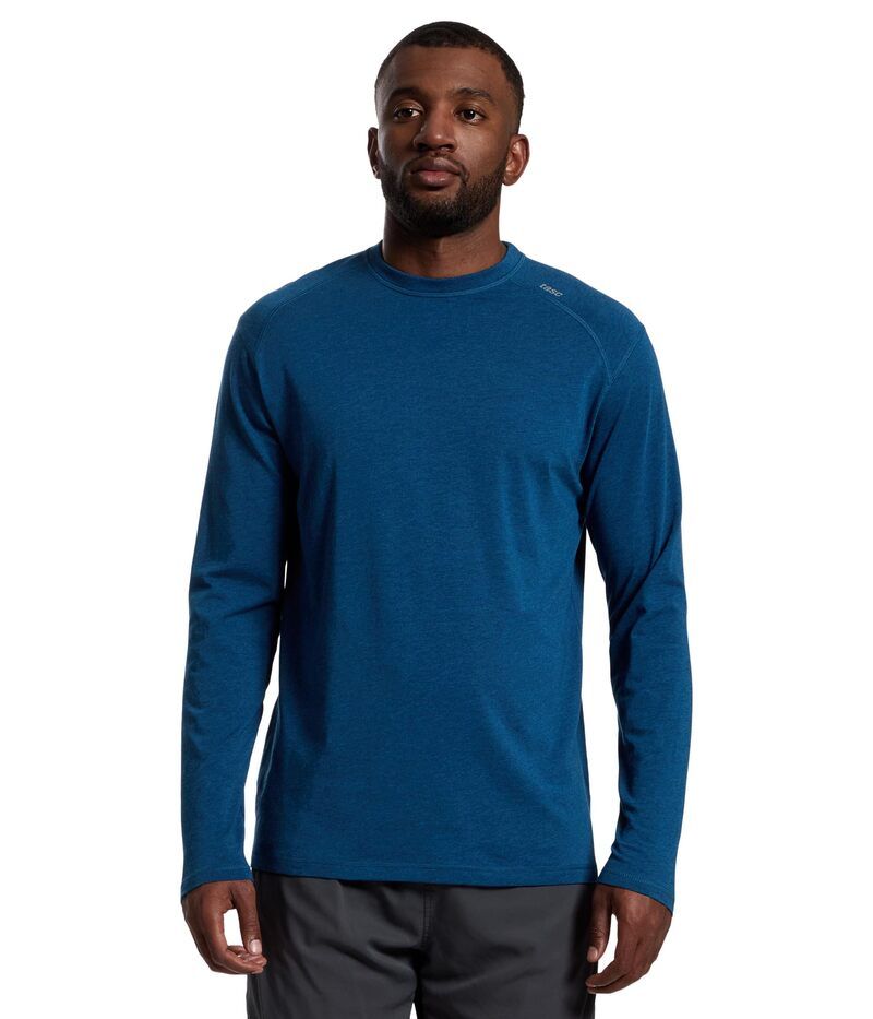 タスクパフォーマンス メンズ トップス シャツ tasc Performance Carrollton Long Sleeve Fitness TShirt Cavern Heather ヘザー