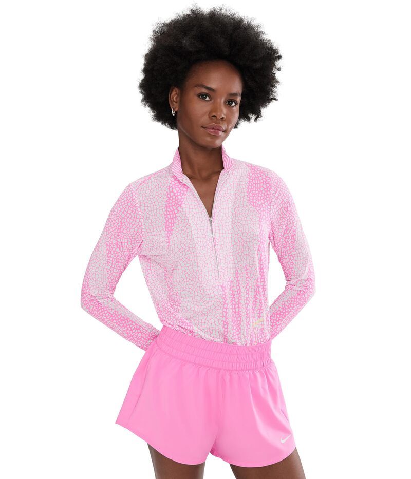 ジャイミーサドック レディース トップス シャツ Jamie Sadock Sunsense Sauvage Zip Mock Long Sleeve Pink ピンク