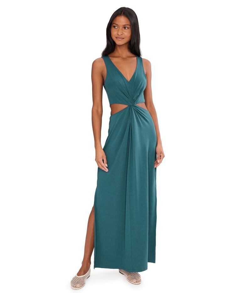 ビヨンドヨガ レディース トップス ワンピース マキシ Beyond Yogaround The World Frontwist Maxi Dress Teal Sea ティール
