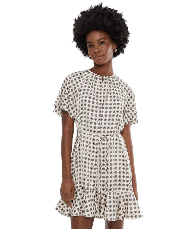 セセ レディース トップス ワンピース CeCenter Front Keyhole Raglan Skater Dress New Ivory アイボリー