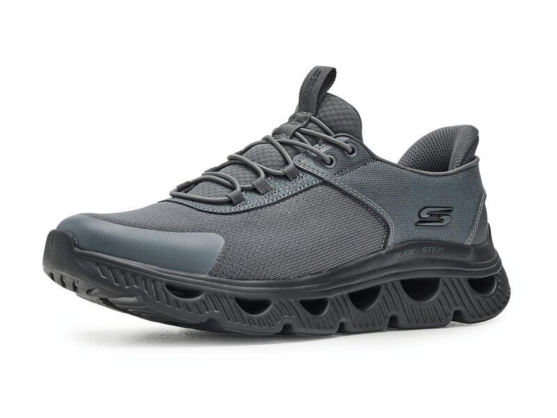 スケッチャーズ メンズ シューズ スニーカー BOBS from SKECHERS Bobs Arch Waves Slick Turn Slipins CharcoalBlack ブラック