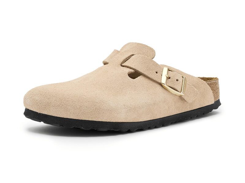 ビルケンシュトック レディース シューズ サンダル スエード Birkenstock Boston Suede Sandcastle