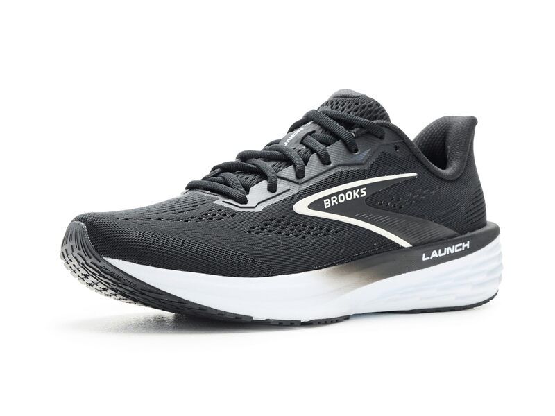 ブルックス メンズ シューズ スニーカー Brooks Launch 12 BlackGreyWhit ブラック