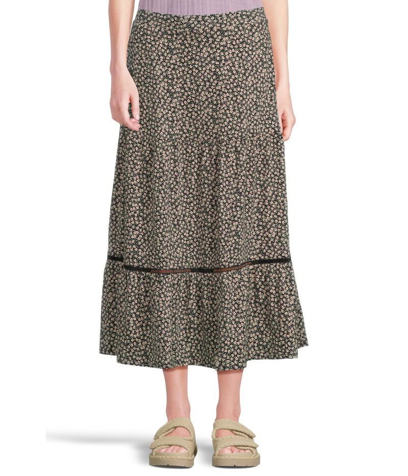 ドード アンドコー レディース ボトムスカート ティアード ミディ ToadCo Marigold Tiered Midi Skirt Salt Ditsy Prin