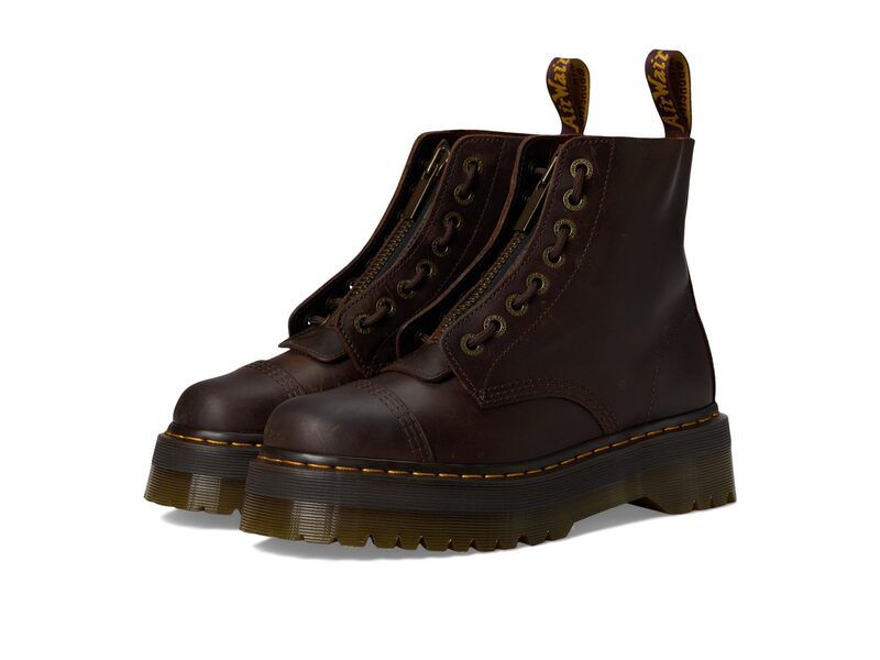 ドクターマーチン メンズ シューズ ブーツ・レインブーツ プラットフォームブーツ プラットフォーム レザー Dr Martens Sinclair Leather Platform Boots Dark Brown ブラウン