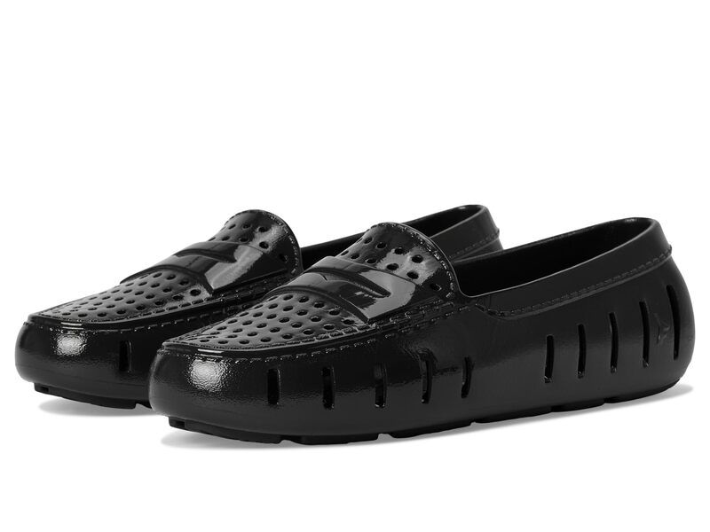 フローファ レディース シューズ スリッポン・ローファー Floafers Posh Driver Patent Black ブラック