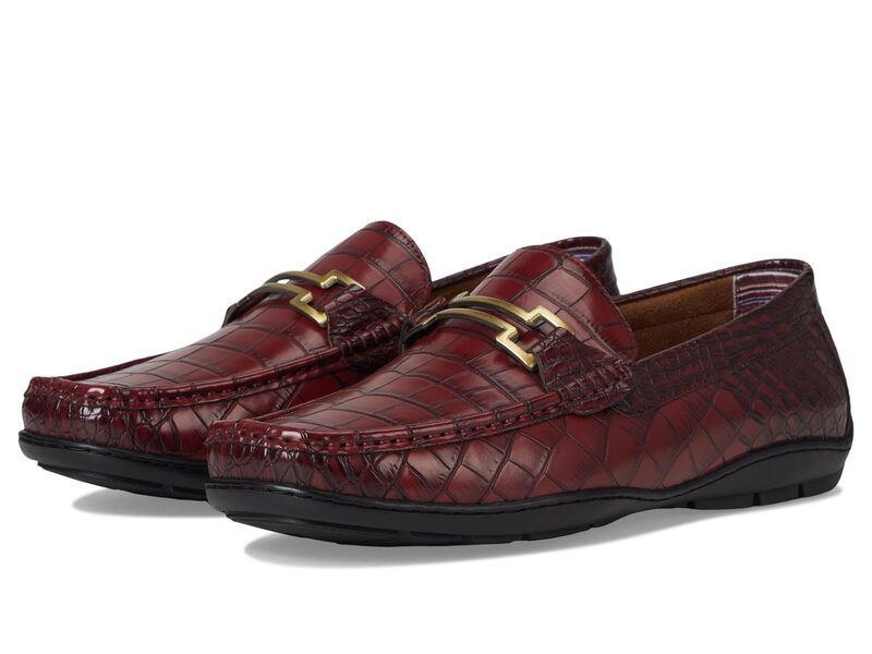 ステイシーアダムス メンズ シューズ スリッポン・ローファー Stacy Adams Embrey Moc Toe Driver Wine ワイン
