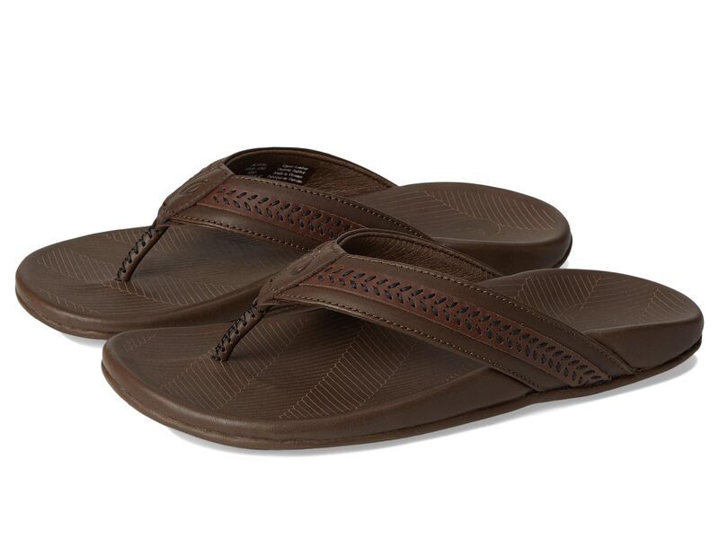 オルカイ メンズ シューズ サンダル OluKai Aho M Dk Wood Dk Wo