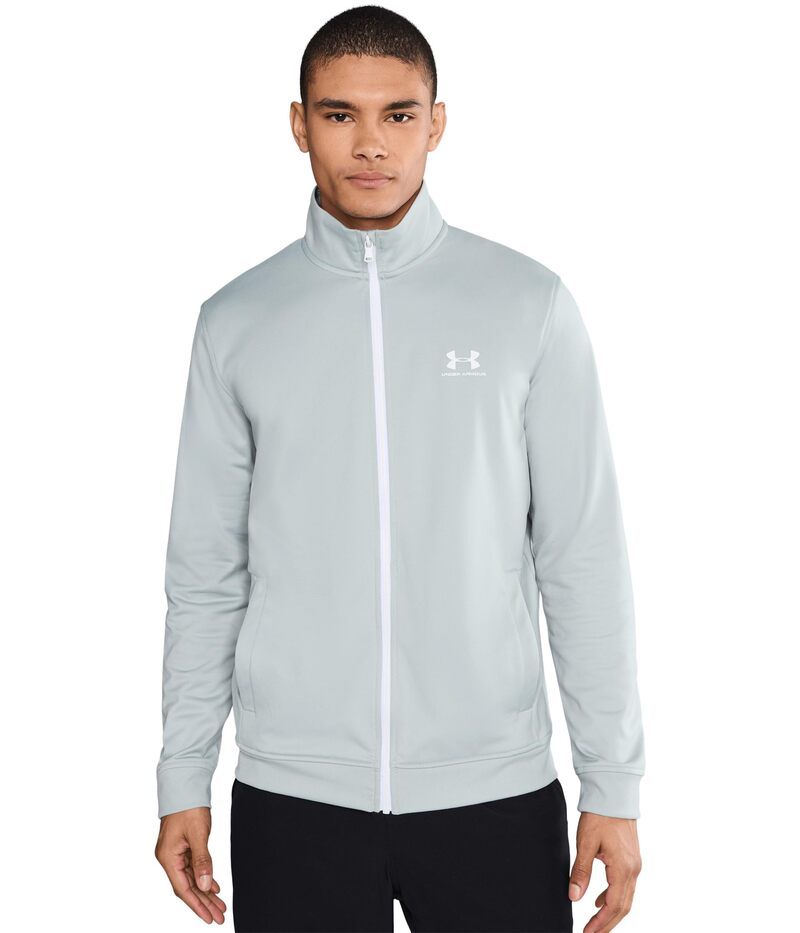 アンダーアーマー メンズ アウター コート スポーツスタイル ジャケット Under Armour Sportstyle Tricot Jacket Mod GrayWhite ホワイト