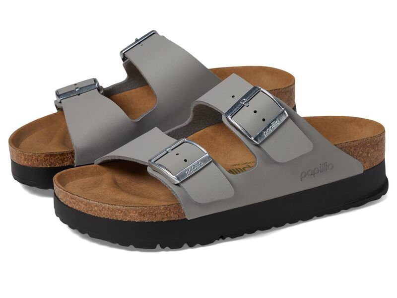 ビルケンシュトック レディース シューズ サンダル プラットフォーム Papillio by Birkenstock Arizona Platform Sandal Vegan Stone Coin ストーン