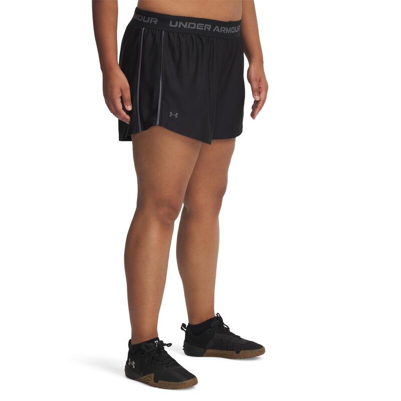アンダーアーマー レディース ボトムス ハーフパンツ・ショーツ プラスサイズ ショートパンツ Under Armour Plus Tech Play Up Shorts BlackCastleroc ブラック