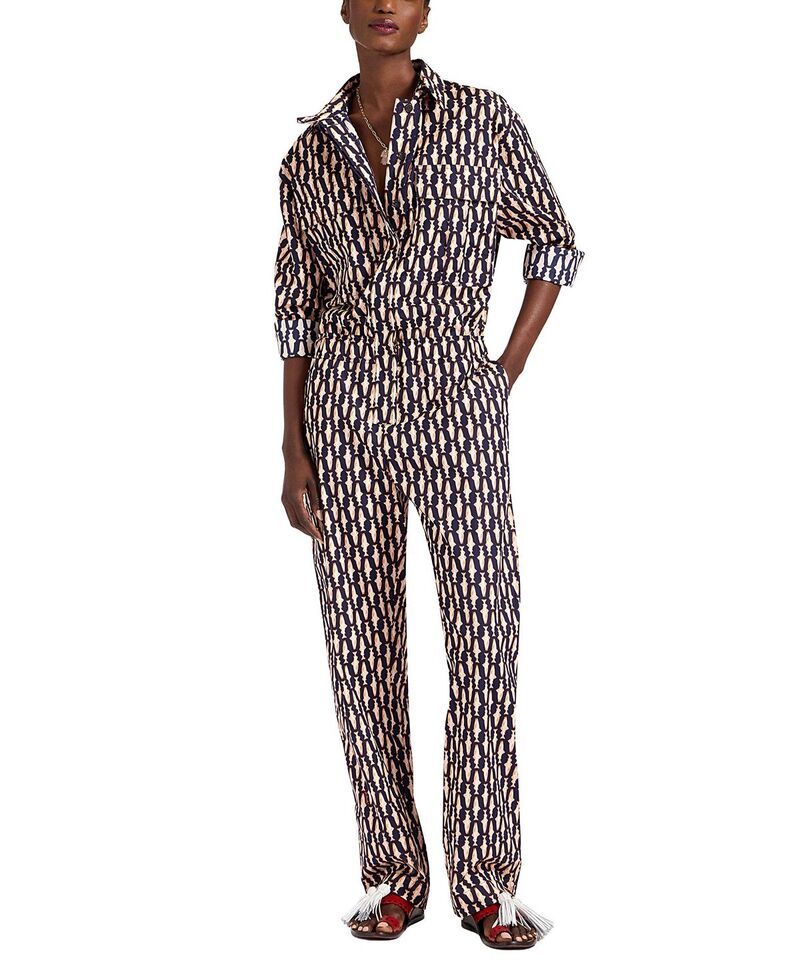 ラ・ダブル・ジェイ レディース トップス ジャンプスーツ La DoubleJ Aviator Jumpsuit Pesciolini Blue ブルー
