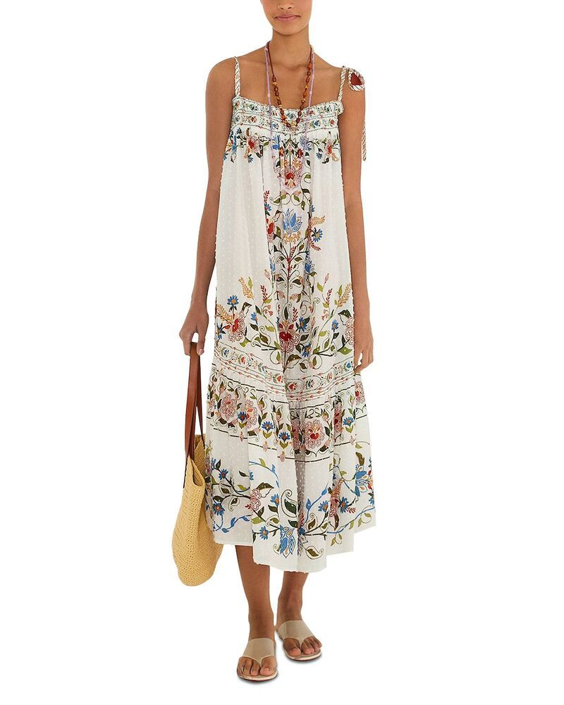 ファーム レディース トップス ワンピース FARM Rio Stitched Garden Long Dress Cover Up OffWhite オフホワイト