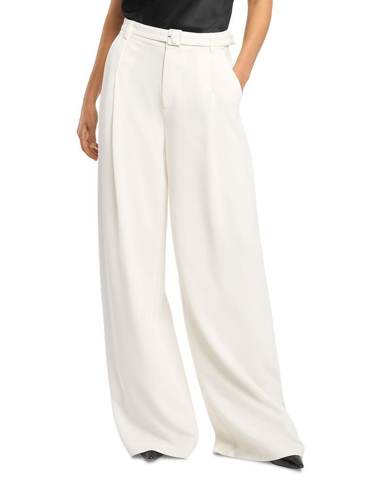 サンク セプト レディース ボトムス カジュアルパンツ Cinq Sept Eliah Belted Pants Ivory アイボリー