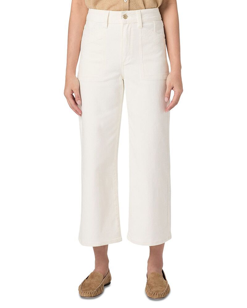 ペイジ レディース ボトムス デニムパンツ ワイドレッグ プチ ジーンズ PAIGE Anessa Petite High Rise Wide Leg Jeans in Tonal Ecru Tonal Ecru エクリュ