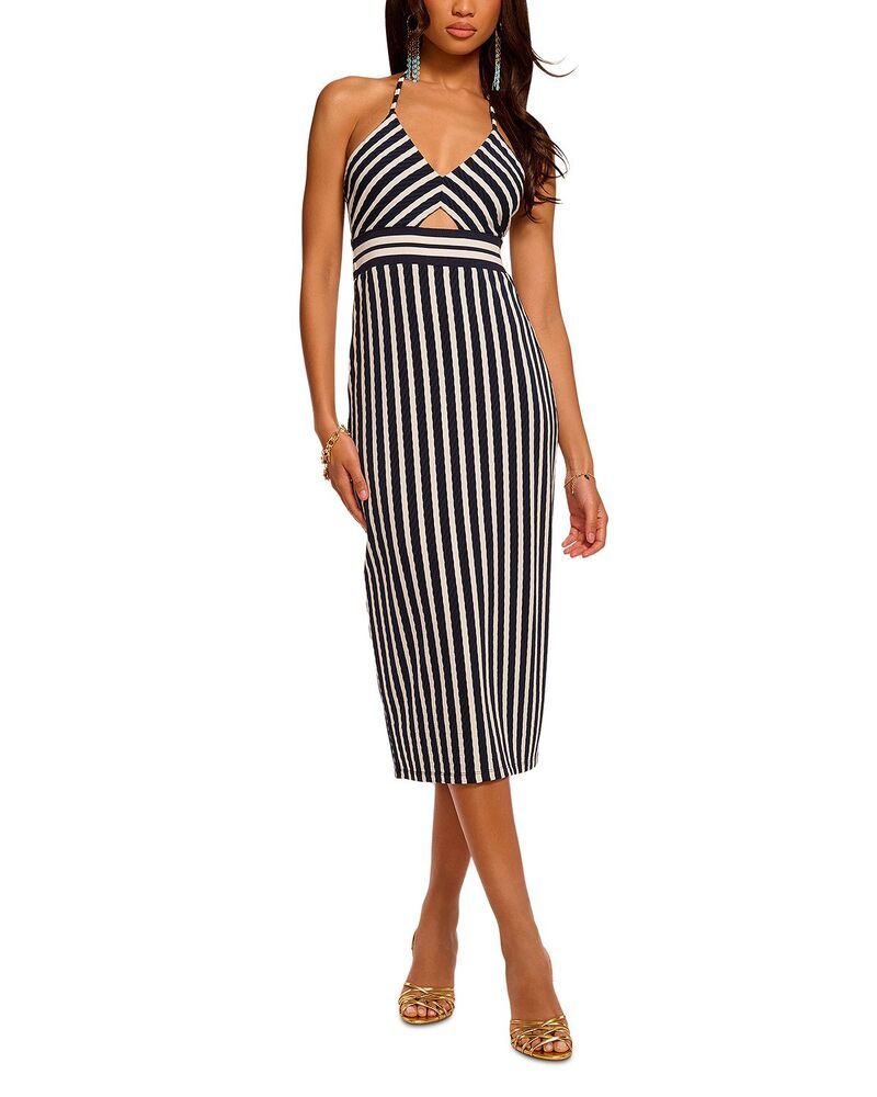 レイミー ブルック レディース トップス ワンピース Ramy Brook Stevie Dress Navy Stripe Combo ネイビー