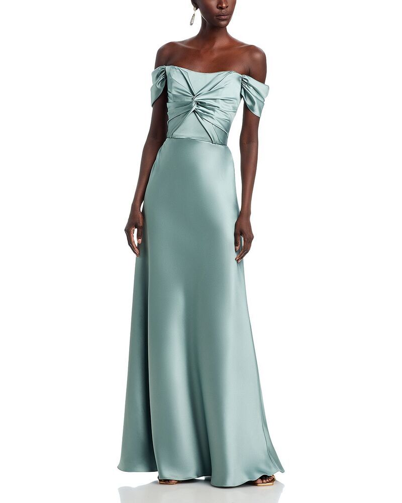 アムサール レディース トップス ワンピース Amsale Whit Dress Jade