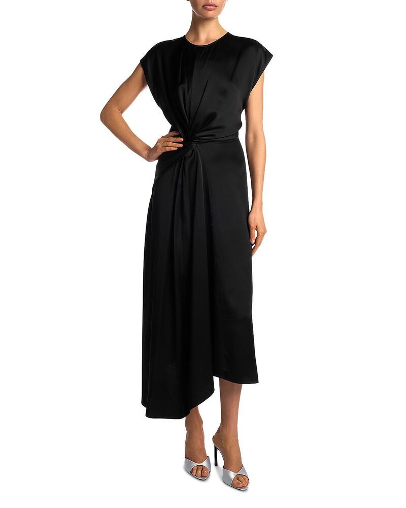 ヴィクトリア ベッカム レディース トップス ワンピース Victoria Beckham Twist Waist Dress Black ブラック