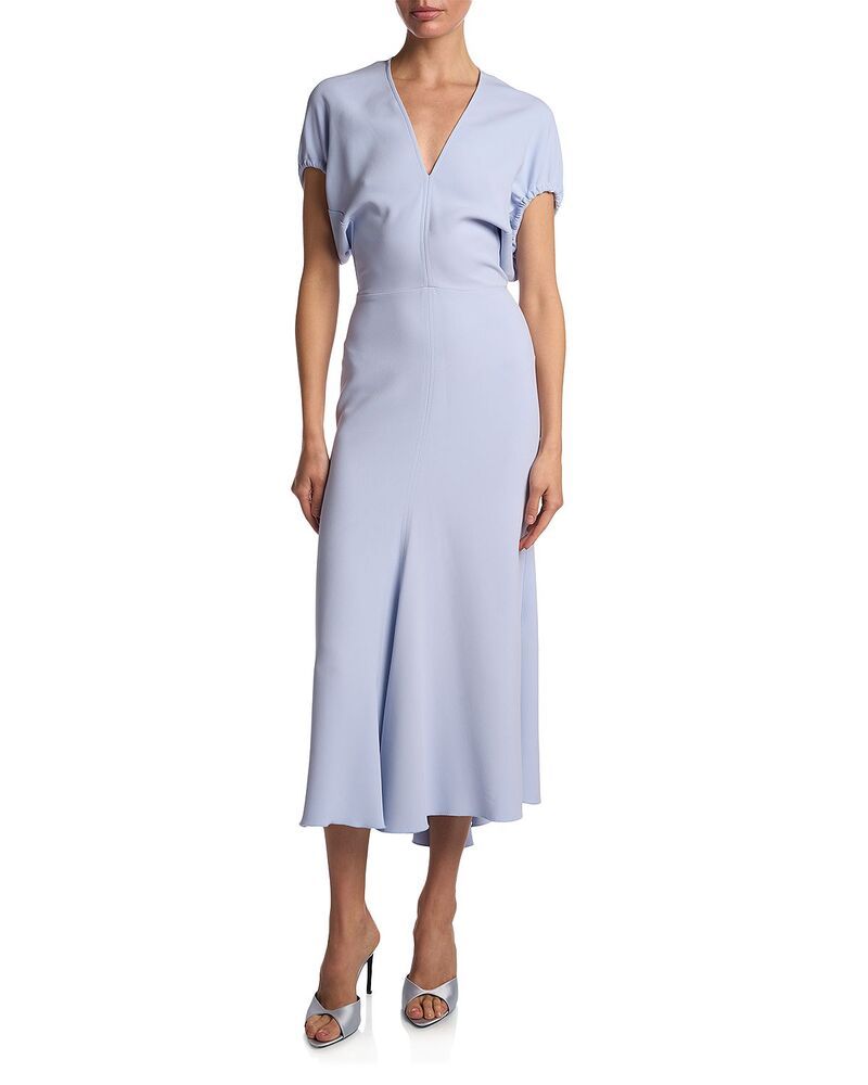 ヴィクトリア ベッカム レディース トップス ワンピース ミディ Victoria Beckham Edith Midi Dress Cloud Blue ブルー