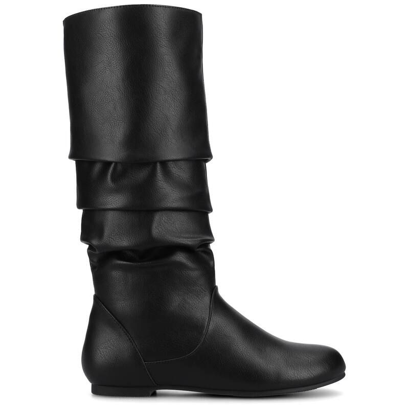 ジャーニー レディース シューズ ブーツ・レインブーツ Journee Jayne Round Toe Womens Riding Boots Gray Suede グレー