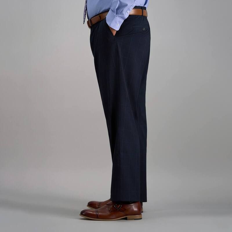 ハガー レディース ボトムス カジュアルパンツ トール Big Tall JM Haggar Premium Stretch Classic Fit Expandable Waist Dress Pant Grey Stripe グレー