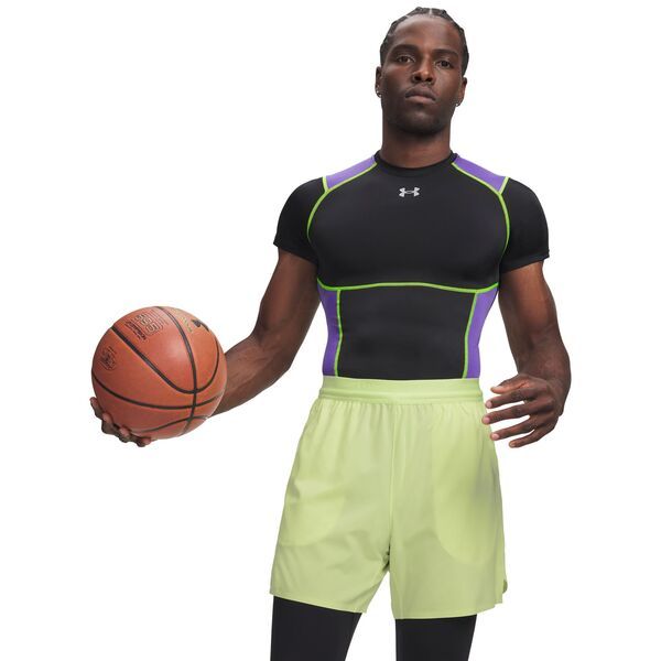 アンダーアーマー メンズ トップス シャツ Under Armour Mens HeatGear Elite Compression Short Sleeve Shirt Ultimate BlackReflective ブラック