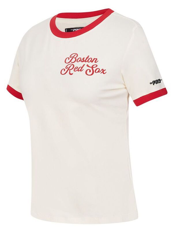 プロスタンダード レディース トップス Tシャツ Pro Standard Womens Boston Red Sox Cream Ringer TShirt NoColor クリーム