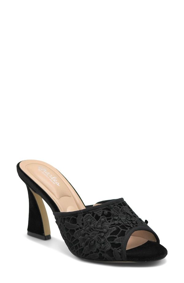 チャールズ・デイビッド レディース シューズ サンダル レース Charles by Charles David Klue Lace Mule Sandal Black ブラック