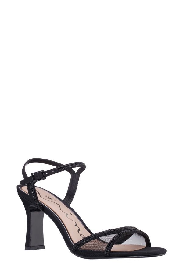 ニナ レディース シューズ ヒール サンダル アンクル Ninadelankle Strap Sandal Black ブラック