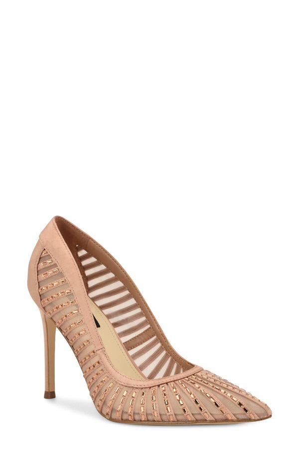 ナインウェスト レディース シューズ ヒール Nine West Feresah Pointed Toe Pump Light Natural